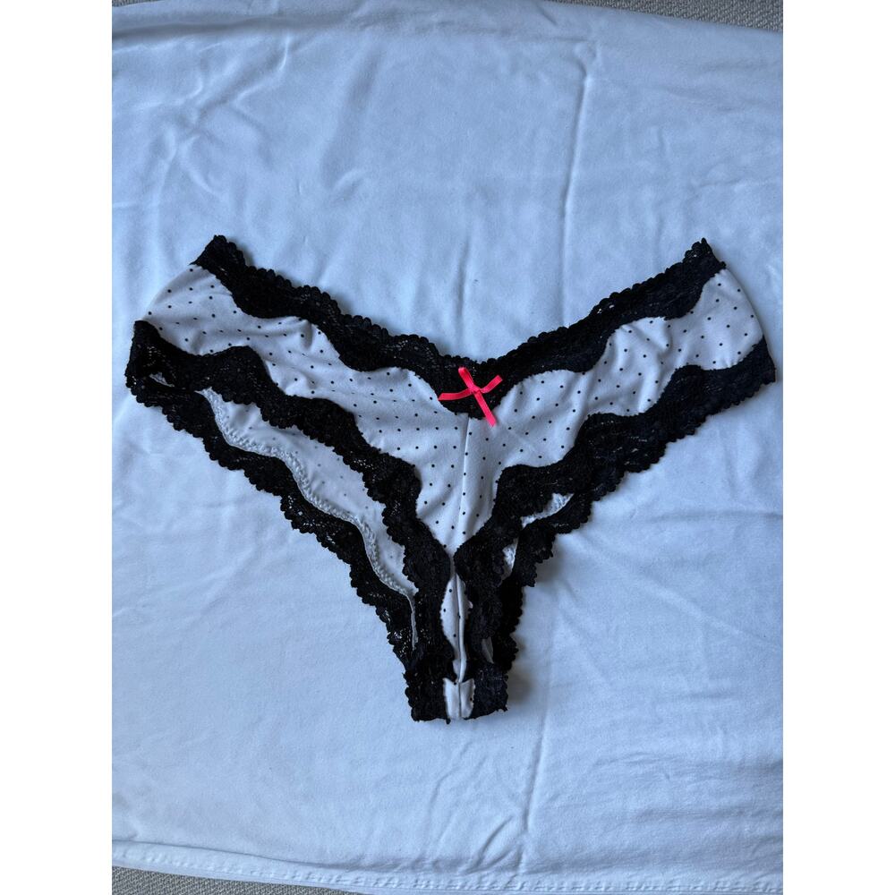 NWOT Victoria’s Secret Sexy Little Things Polka Dot Thong S Lace